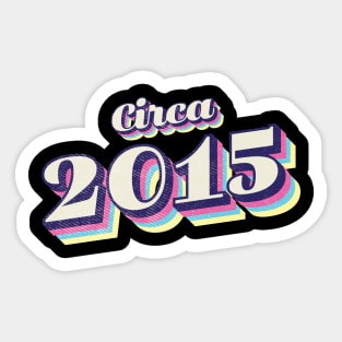 2015 Birthday Sticker